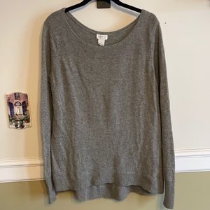 Club Monaco 100% cashmere sweater grey